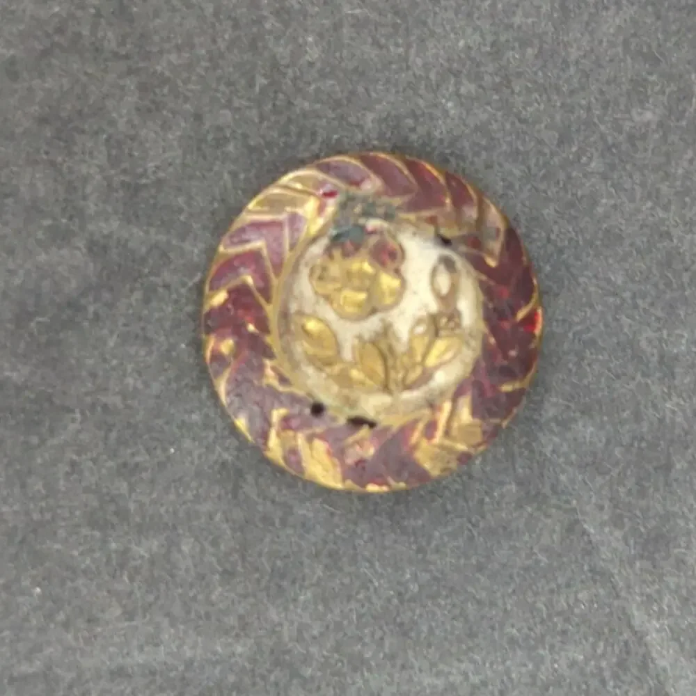 LOT I of 10 Antique Vintage Victorian Brass Mixed Materials Buttons ESTATE FIND